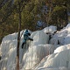 Dave climbing.