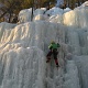 Jen climbing.