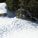 The open ledge near the summit of Whiteface.