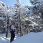 Kim on Kinsman Ridge Trail.