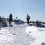 Kim joined Jen at the summit of South Kinsman.