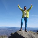 Kim on the summit of Madison.