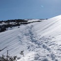 The Jefferson snowfield.  With the soft and sticky snow conditions, it was an easy walk.