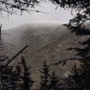 Carter Dome. It was very windy, we could see snow blown in and out across the valley.